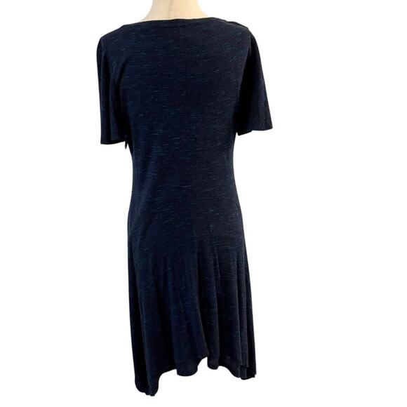 Dolan Left Coast Collection Blue Dress Size 8 Lined Handkerchief Hem Ruffle - Picture 7 of 13